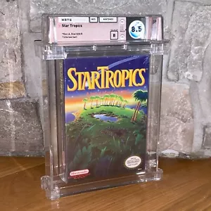 Brand New NES Star Tropics 1990 Factory Sealed WATA 8.5 Graded Game H-Seam - Picture 1 of 6