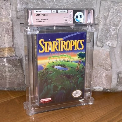 Brand New NES Star Tropics 1990 Factory Sealed WATA 8.5 Graded Game H-Seam - Image 1 of 4