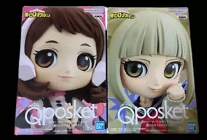 BANPRESTO My Hero Academia Q posket Ochako Uraraka Ⅱ & Himiko Toga Figure set JP - Picture 1 of 7