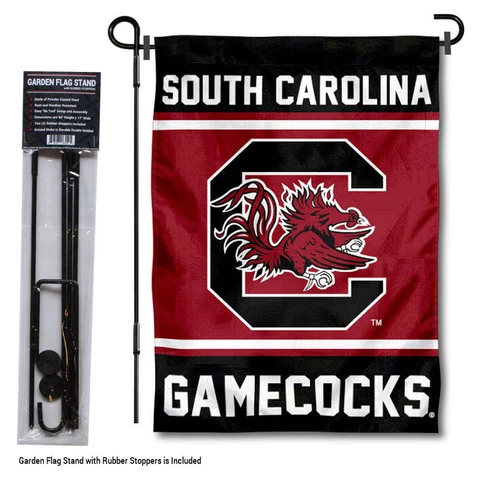 South Carolina Gamecocks Garden Flag and Yard Stand Included Cover
