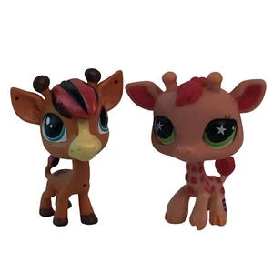 Littlest Pet Shop LPS 303 Twizzle Tallwater Giraffe 943 Green Star Eyes Giraffe - Picture 1 of 13