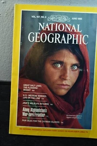 NATIONAL GEOGRAPHIC MAGAZINE-JUNE 1985-FAMOUS COVER!-AFGHANISTAN-GREAT SALT LAKE - Foto 1 di 4
