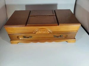 Vintage London Leather Jewelry Box - Picture 1 of 10