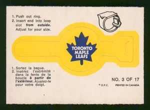 ANILLOS O-PEE-CHEE HOJAS DE ARCE TORONTO 1973-74 #3 EX+ 97240 - Imagen 1 de 2