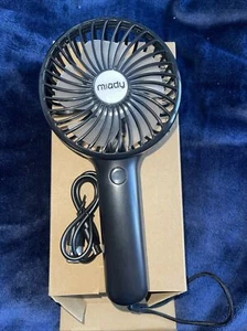 Miady Portable Mini Hand Held Small Fan Cooler Cooling USB Rechargeable - Picture 1 of 4