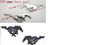 2x Metal Black or Silver m.ustang Emblem Side Fender Badge Sticker For all cars - Bild 1 von 14