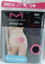 Maidenform Flexees Brief Black All Over Smoothing Small FP0058 B17
