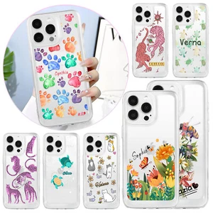 Shockproof TPU Case For iPhone 15 16 Pro Max 14 13 12 11 Cute Personalised Cover - Picture 1 of 55