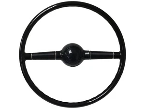 Volante Ford Deluxe 1940 negro brillante con botón original 16" estilo 40 - Imagen 1 de 5