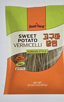 Sweet Potato Glass Noodles, SnakYard Korean Vermicelli Pasta - 32oz (907g)