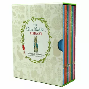 The Peter Rabbit Library 10 Vol Box Set by Beatrix Potter Hardcover Set - Foto 1 di 2