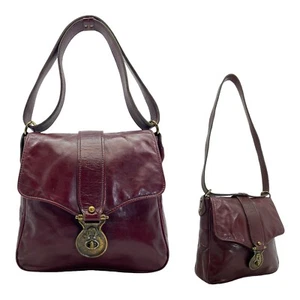 Vintage 60s 70s ETIENNE AIGNER Handmade Leather Handbag Shoulder Bag Convertible - Picture 1 of 24