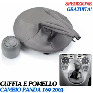 KIT CUFFIA E POMELLO LEVA DEL CAMBIO 5 MARCE PER FIAT PANDA 169 2003-2012 - Imagen 1 de 6
