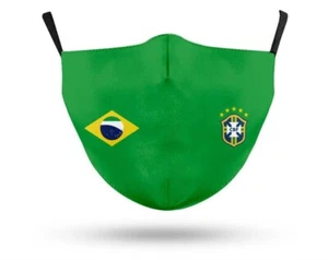 Brasilien Gesichtsmaske Fußball modisch - Bild 1 von 6