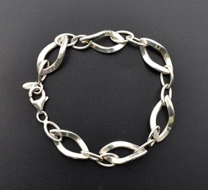 Murat bracelet mailles figaro argent 925 French silver bracelet - Picture 1 of 6