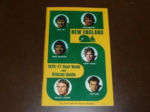 1976-77 NEW ENGLAND WHALERS WHA MEDIA GUIDE YEARBOOK NEAR MINT - Bild 1 von 1