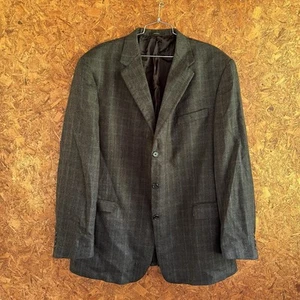 Hart Schaffner Marx Loro Piana Blazer Cashmere Gold Trumpeter Men 48L Gray - Picture 1 of 15