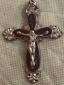 silver cross pendant 925 W Germany - Picture 1 of 8
