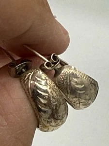 Pendientes de aro de plata de ley 925 grabados  - Imagen 1 de 6