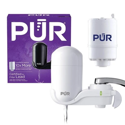 New PUR FM3333B White Faucet Filtration System Mount with Filter - Image 1 of 4