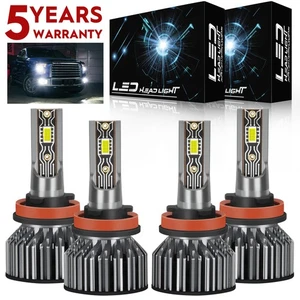 For Chevy Malibu LTZ 2008-2012 Combo H9 H11 LED Headlight Bulb High Low Beam V2T - Bild 1 von 9