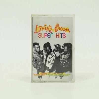 Living Colour Cassette Super Hits Album Rock Funk Metal Tape 1998 Epic Legacy - Image 1 of 3