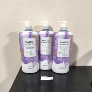 Pantene Essential Oils Moisturizing Shampoo Lavender Oil & Basil 38.2 Oz x3 - Picture 1 of 4