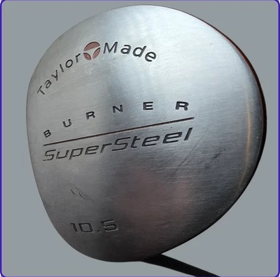 TaylorMade Burner SuperSteel 250 10.5° Driver R-80 Bubble Shaft Left LH 45” - Image 1 of 4