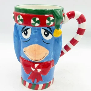 Disney Store Eeyore Tall Christmas Mug Winnie the Pooh - Picture 1 of 7