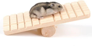 Hámster Escalera Colgante Madera Balancín Escalada Juguete Jaula Impuestos Especiales Regalo para Ani Pequeño - Imagen 1 de 4