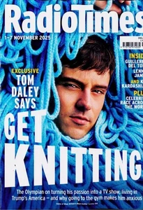 Radio Times Magazine (UK) - 1-7 November 2025 - Tom Daley Game Of Wool Knitting - Picture 1 of 1