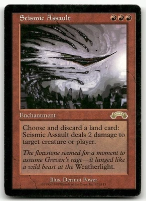 Seismic Assault #101 (MP) Exodus EXO Magic MTG - Image 1 of 2