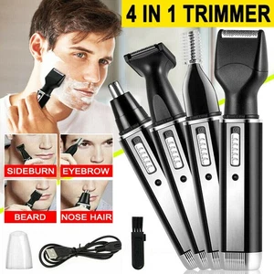 Professional Body Nose Nasal Ears Eyebrow Facial Hair Clipper Trimmer Shave UK - Picture 1 of 14