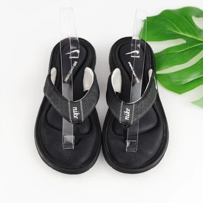 Сандалии женские Nike размер 9 черные комфортные стринги шлепанцы мягкая стелька - Изображение 1 из 4