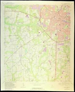 Dothan Map of Houston County Alabama Taylor Newton Rehobeth Peterman Spann Ponds - Picture 1 of 7
