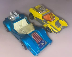 Vintage (2) 1975 Matchbox Hell Raiser Lesney England & 1971 Mod Rod Original Old - Picture 1 of 7