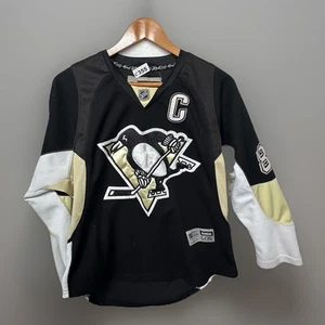 Maglia cucita Youth Reebok Sidney Crosby #87 Pittsburgh Penguins L XL 8355 - Foto 1 di 9
