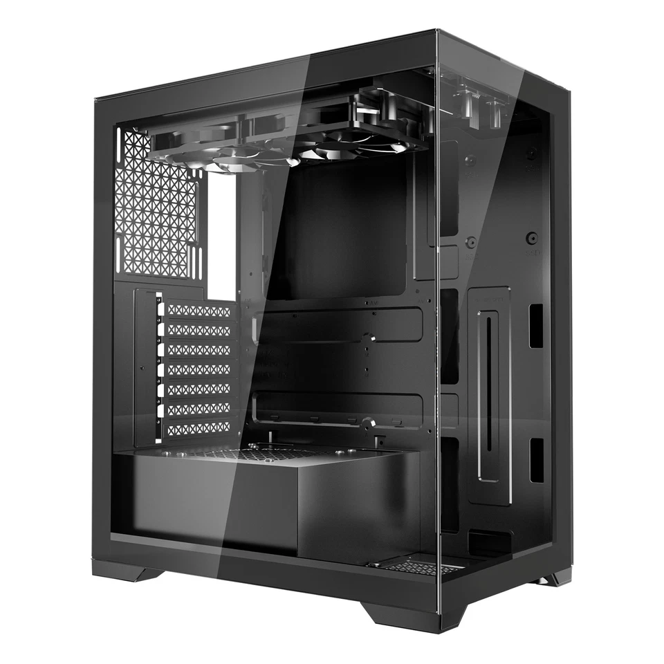 VEVOR Case per PC Compatto 2 Ventole Case per Computer da Gioco Scheda Madre ATX - Immagine 1 di 4