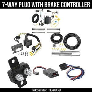 Tekonsha 7-Way Trailer Wiring Harness + Brake Control For 15-18 Ford Edge SE SEL - Picture 1 of 16