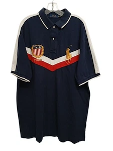 Polo Ralph Lauren klassisch französisch marineblau XLT großes Pony Wappen Flagge bestickt - Bild 1 von 20
