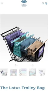 NUEVO Juego de 4 bolsas de carro ecológicas Lotus Trolley Bag JUEGO DE CUATRO BOLSAS UNA AISLADA - Imagen 1 de 3