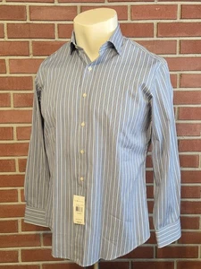 Polo by Ralph Lauren Regent Classic Fit Button Front Dress Shirt Mens 16 32/33 - Picture 1 of 11