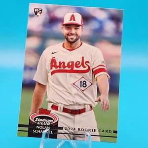 Nolan Schanuel 2024 Topps Stadium Club SP Rookie Design Variation Angels #42 - Imagen 1 de 2