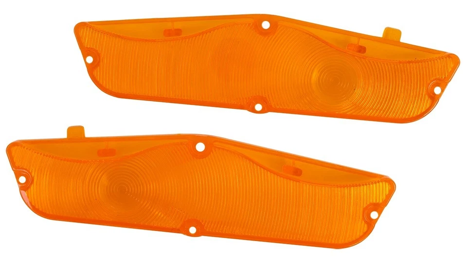 1962 CHEVROLET FULL SIZE PASS CAR BELAIR IMPALA BISCAYNE AMBER PARK LIGHT LENSES - Image 1 of 1