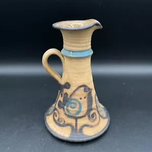 Yael Old Jaffa Israel Art Pottery Vase - Hand Made Hand Painted Signed - Picture 1 of 8