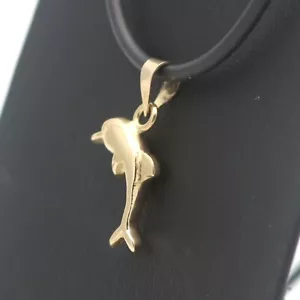 Delfin Anhänger 750 Gold 18 Kt Gelbgold Fischanhänger Wert 390,- - Bild 1 von 5