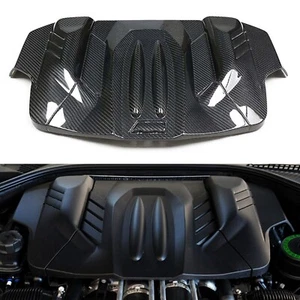 1x Carbon Fiber Engine Cover Protector For BMW F10 M5 F06 F12 F13 M6 2013-2016 - Picture 1 of 13