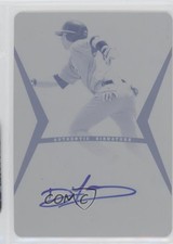 2012 Leaf Ultimate Draft Printing Plate Cyan 1/1 Deven Marrero #BA-DM1 Auto 0t3
