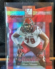 2022 Panini Donruss Elite 2002 Aspirations Die Cut Ikem Ekwonu Red RC