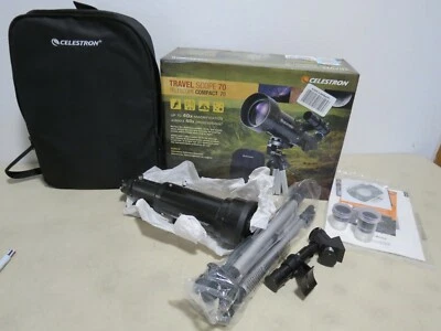 Celestron 21035 Portable 70mm Travel Scope Refractor - Black - Image 1 of 4